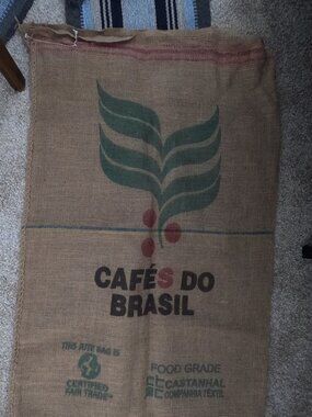 Burlap coffee bag full size decor